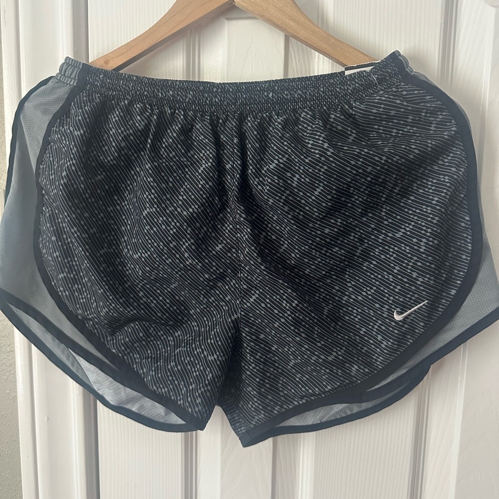 Nike Women's Black and Gray Athletic Shorts